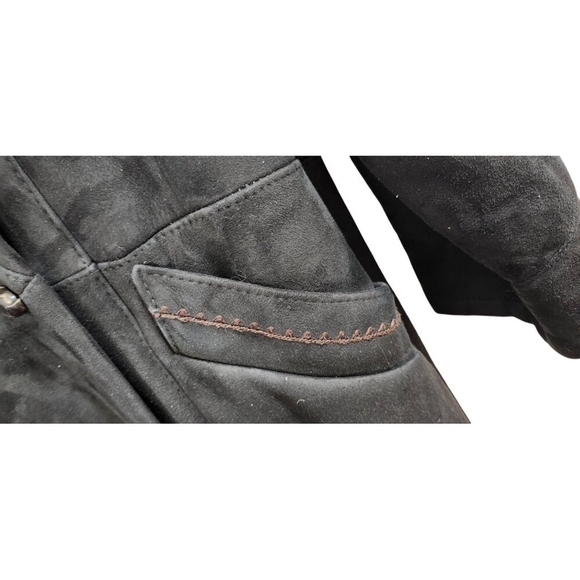 Revillon Shearling coat Black Women's  Size XL - Picture 9 of 14